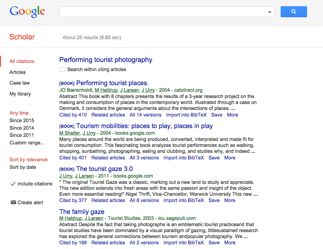 Διαπιστώνουμε ότι η πηγή αυτή δεν έχει πάρα πολλές ετεροαναφορές, ίσως γιατί είναι μια διδακτορική διατριβή που είναι δύσκολο να διαβαστεί από πολύ κόσμο, αλλά έχει χρησιμοποιηθεί ως αναφορά για να στηρίξει μια σειρά από δημοφιλείς μεταγενέστερες πηγές, που θα βρούμε αν επιλέξουμε τις ετεροαναφορές της "Cited By".